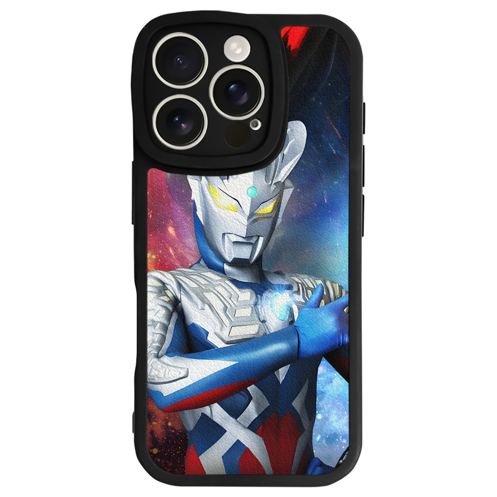 （画像用） ウルトラマン Ultraman 【iPhone 16シリーズ対応】シリコンスマホケース（レザー調） 材質：シリコン